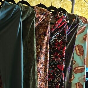 Lot of 6 Gently Loved TC LuLaRoe Misc Leggings. See pics for patterns.